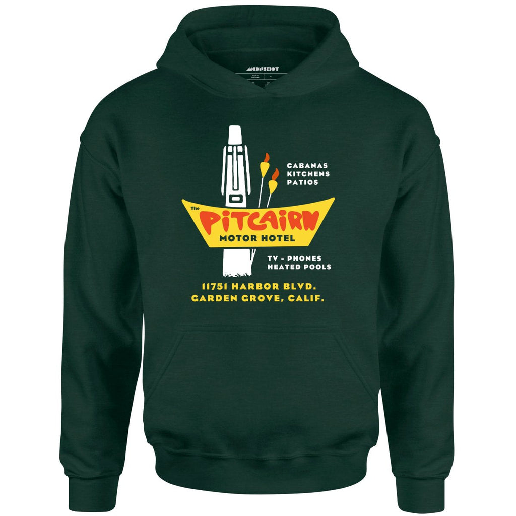 Pitcairn Motor Hotel - Garden Grove, CA - Vintage Hotel - Unisex Hoodie