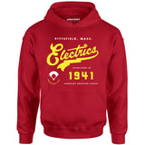Pittsfield Electrics - Massachusetts - Vintage Defunct Baseball Teams - Unisex Hoodie