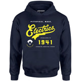 Pittsfield Electrics - Massachusetts - Vintage Defunct Baseball Teams - Unisex Hoodie