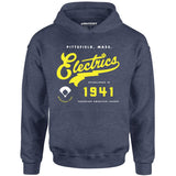 Pittsfield Electrics - Massachusetts - Vintage Defunct Baseball Teams - Unisex Hoodie