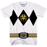 Power Rangers White Ranger Costume Adult T Shirt