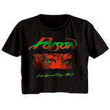 Poison Open Up And Say Ahh Womens Crop Tee