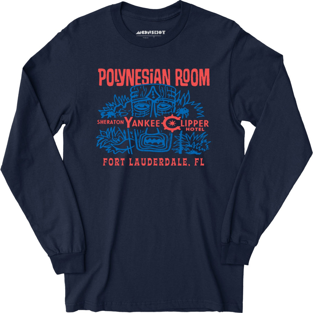 Polynesian Room - Fort Lauderdale, FL - Vintage Tiki Bar - Long Sleeve T-Shirt