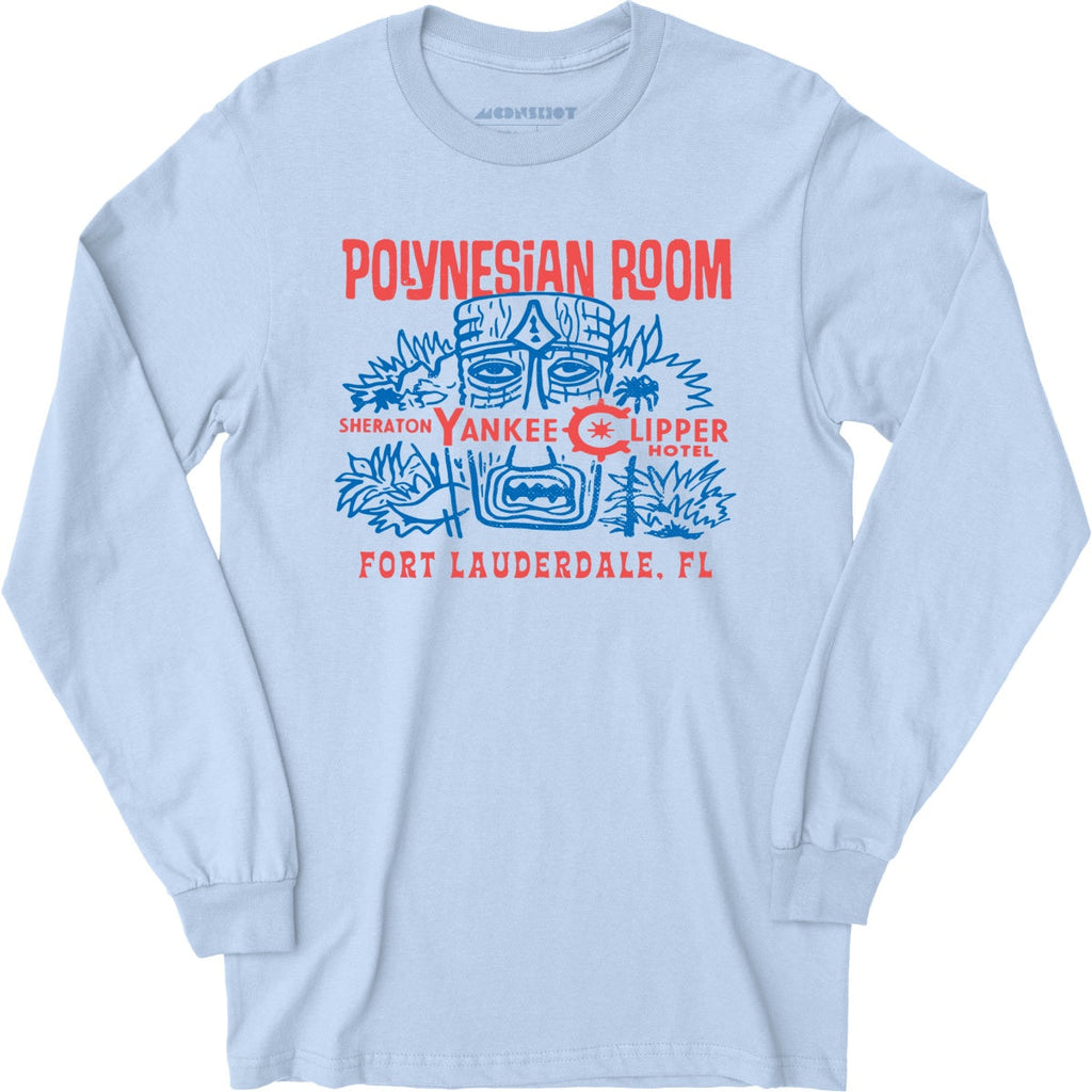Polynesian Room - Fort Lauderdale, FL - Vintage Tiki Bar - Long Sleeve T-Shirt