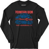 Polynesian Room - Fort Lauderdale, FL - Vintage Tiki Bar - Long Sleeve T-Shirt