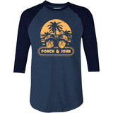 Ponch and John - 3/4 Sleeve Raglan T-Shirt