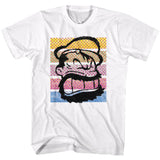 Popeye Brutus Color Stripes T-Shirt