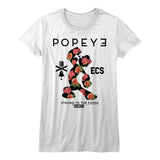 Popeye Flowerman Womens T-Shirt