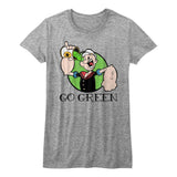 Popeye Go Green Womens T-Shirt