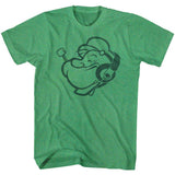 Popeye Headphones Boyfriend Tee
