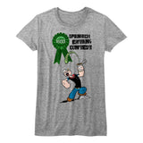 Popeye Spinach Contest Womens T-Shirt