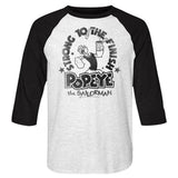 Popeye Strong Finish Baseball Shirt