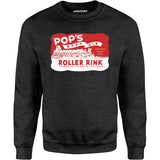 Pop's - Three Rivers, MI - Vintage Roller Rink - Unisex Sweatshirt