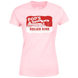 Pop's - Three Rivers, MI - Vintage Roller Rink - Women's T-Shirt