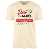 Port Lanes - Milwaukee, WI - Vintage Bowling Alley - Unisex T-Shirt