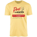 Port Lanes - Milwaukee, WI - Vintage Bowling Alley - Unisex T-Shirt
