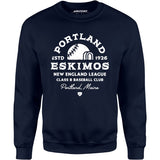 Portland Eskimos - Maine - Vintage Defunct Baseball Teams - Unisex Sweatshirt