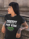 Creepy Por Vida Goth Ladies T-shirt