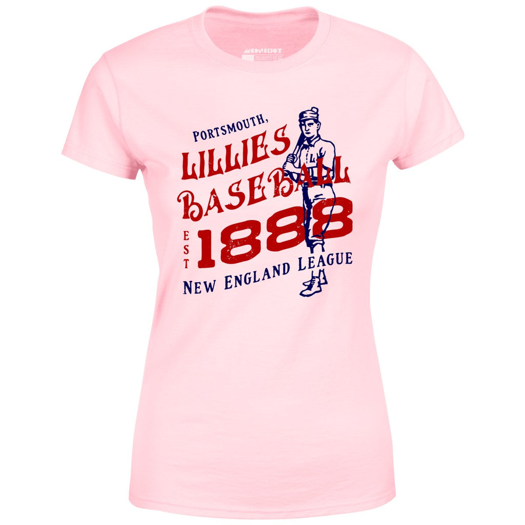 Portsmouth Lillies - New Hampshire - Vintage Defunct Baseball Teams - Women's T-Shirt