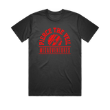 "Misadventures Saw" Black T-shirt