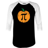 Pumpkin Pi - 3/4 Sleeve Raglan T-Shirt