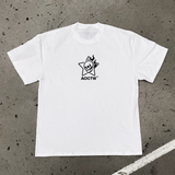 'FIREY DEPTHS' HEAVYWEIGHT SKULL TEE