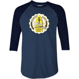 Queen's Surf - Waikiki, HI - Vintage Tiki Bar - 3/4 Sleeve Raglan T-Shirt