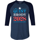 Quint Brody 2028 - 3/4 Sleeve Raglan T-Shirt