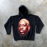 RODMAN 'RIBBON' HEAVY BLACK HOODIE