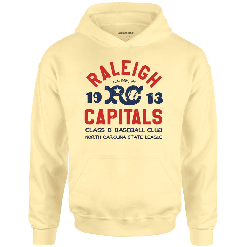 Raleigh Capitals - North Carolina - Vintage Defunct Baseball Teams - Unisex Hoodie