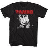 RAMBO RED AND WHITE BIG AND TALL T-SHIRT