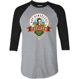 Ray Kinsella's Organic Popcorn - 3/4 Sleeve Raglan T-Shirt
