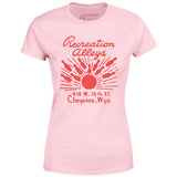 Recreation Alleys - Cheyenne, WY - Vintage Bowling Alley - Women's T-Shirt