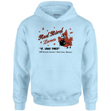 Red Bird Lanes v1 - St. Louis, MO - Vintage Bowling Alley - Unisex Hoodie
