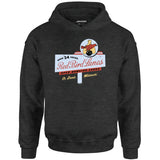 Red Bird Lanes v2 - St. Louis, MO - Vintage Bowling Alley - Unisex Hoodie