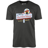 Red Bird Lanes v2 - St. Louis, MO - Vintage Bowling Alley - Unisex T-Shirt