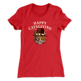 Happy Catsgiving Funny Thanksgiving Women's T-Shirt