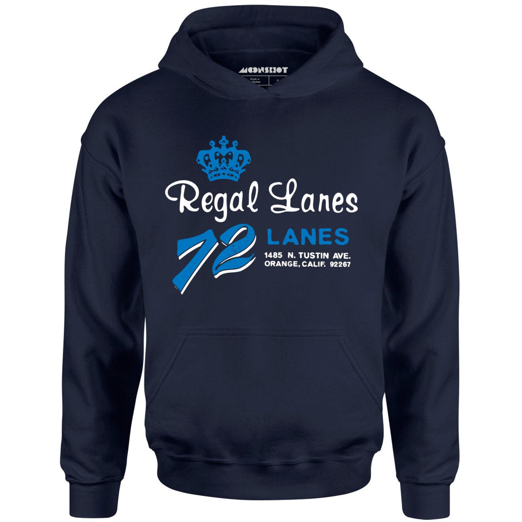 Regal Lanes - Orange, CA - Vintage Bowling Alley - Unisex Hoodie