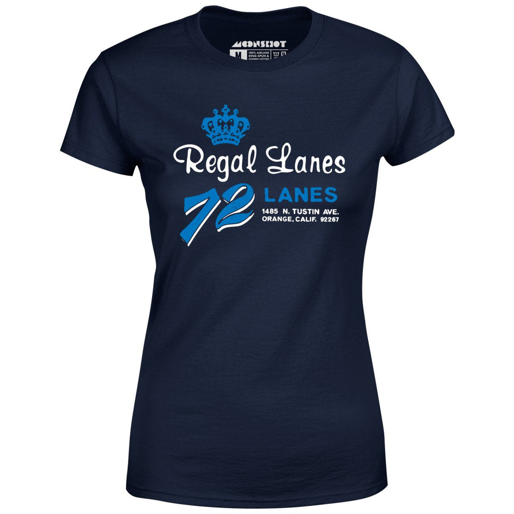 Regal Lanes - Orange, CA - Vintage Bowling Alley - Women's T-Shirt