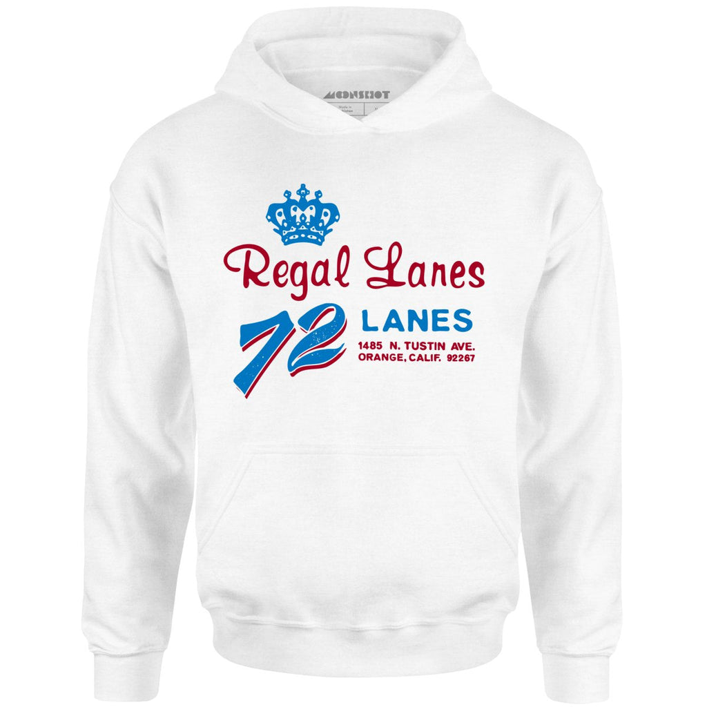 Regal Lanes - Orange, CA - Vintage Bowling Alley - Unisex Hoodie