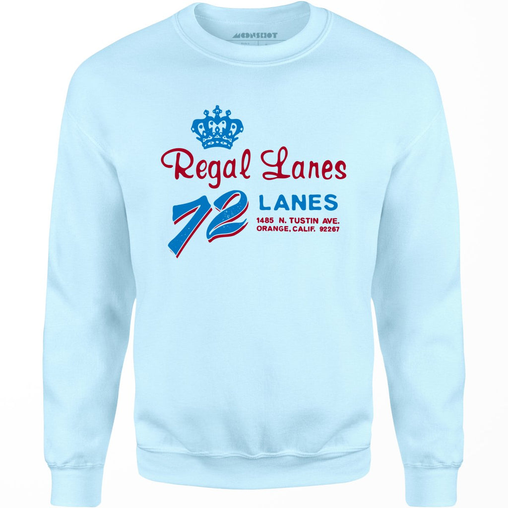 Regal Lanes - Orange, CA - Vintage Bowling Alley - Unisex Sweatshirt