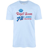 Regal Lanes - Orange, CA - Vintage Bowling Alley - Unisex T-Shirt