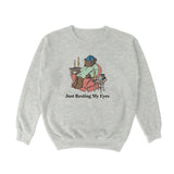 Resting My Eyes Bear Crewneck Sweatshirt