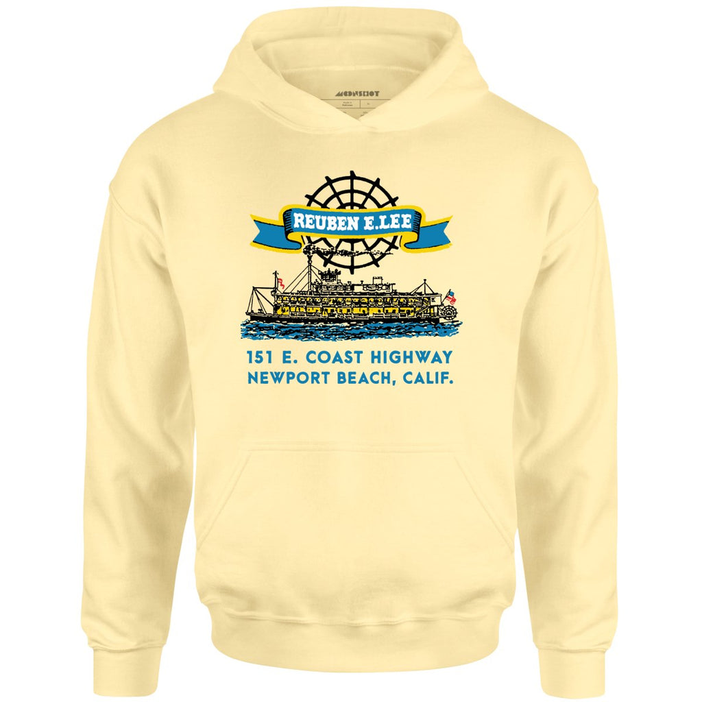 Reuben E. Lee - Newport Beach, CA - Vintage Restaurant - Unisex Hoodie