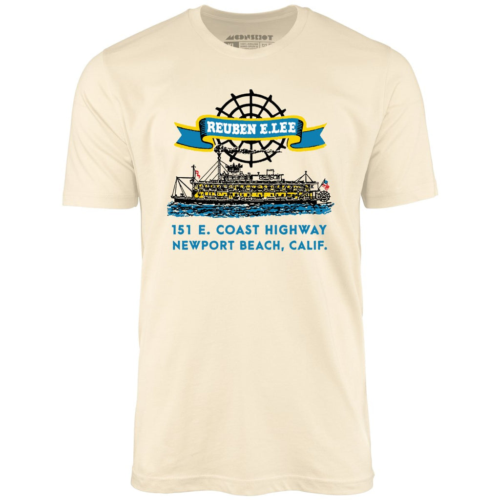 Reuben E. Lee - Newport Beach, CA - Vintage Restaurant - Unisex T-Shirt