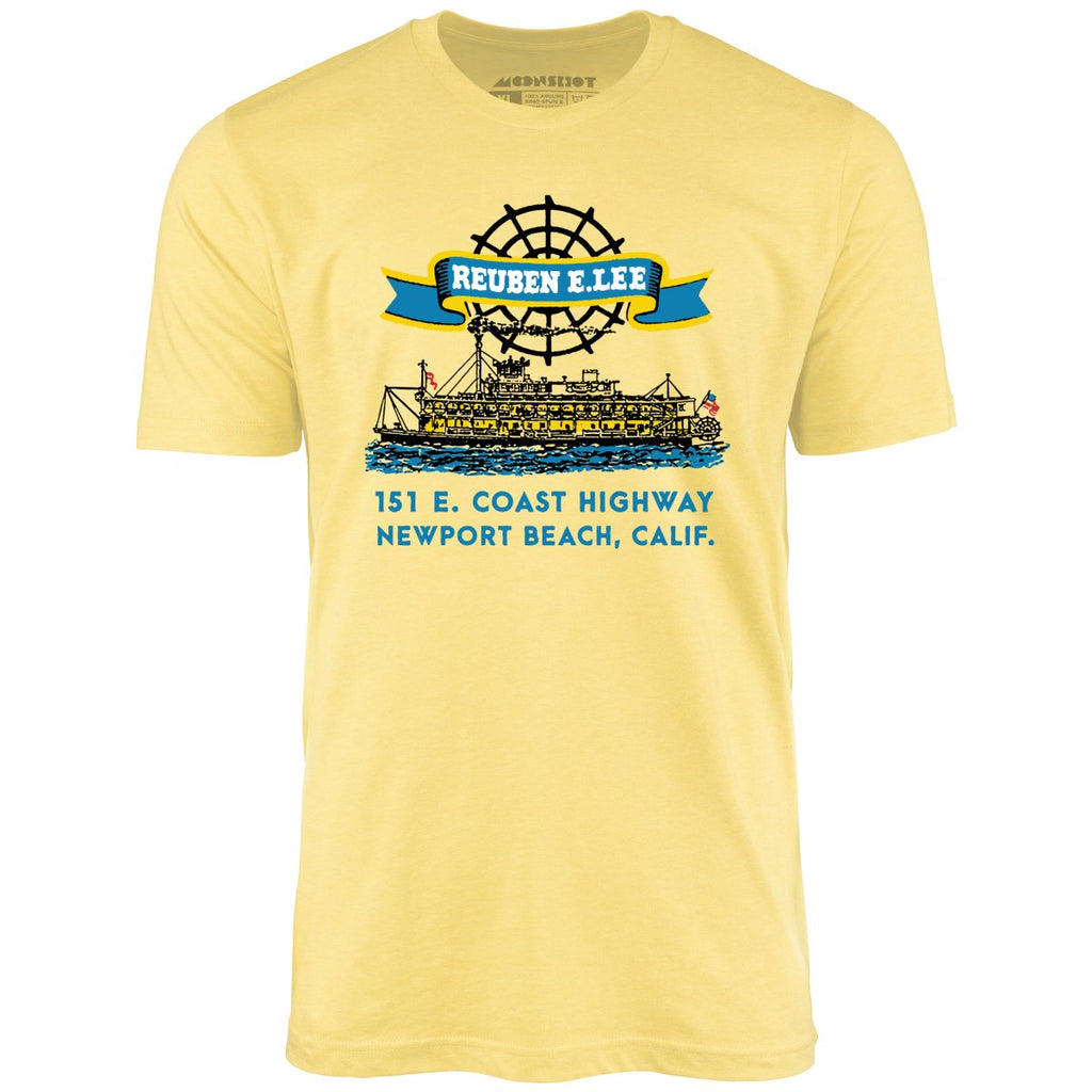 Reuben E. Lee - Newport Beach, CA - Vintage Restaurant - Unisex T-Shirt