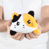 TeeTurtle Reversible Cat Plushie (Calico)