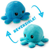 TeeTurtle Reversible Octopus Plushie (Blue + Light Blue)