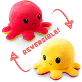 TeeTurtle Reversible Octopus Plushie (Red + Yellow)