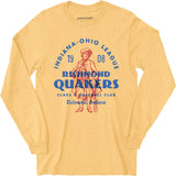 Richmond Quakers - Indiana - Vintage Defunct Baseball Teams - Long Sleeve T-Shirt